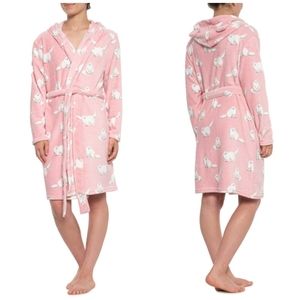munki munki • Pink Fluffy Cat & Sock Monkey Robe